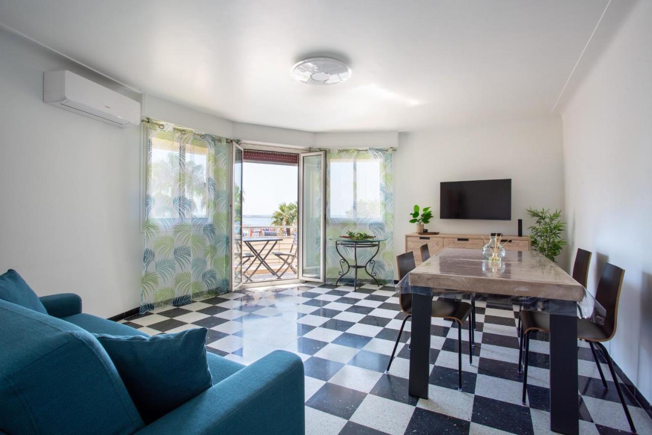 Apartment T2 Air-Conditioned Sea View Saint-Laurent-du-Var Kültér fotó