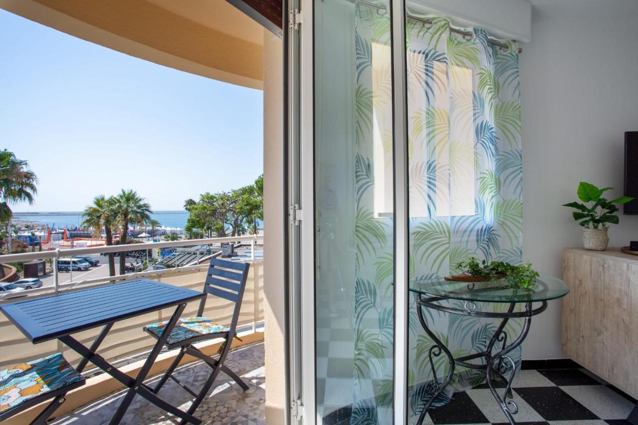 Apartment T2 Air-Conditioned Sea View Saint-Laurent-du-Var Kültér fotó