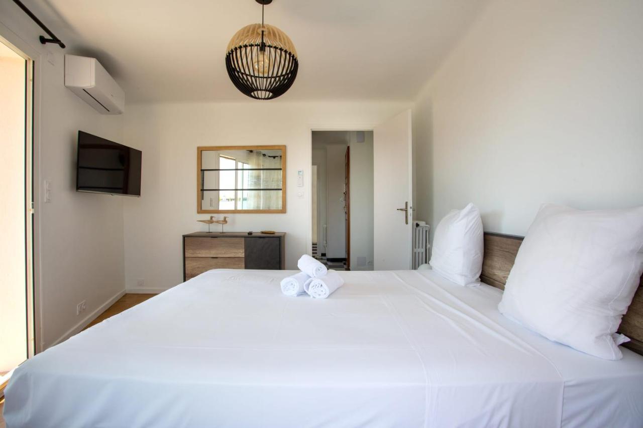 Apartment T2 Air-Conditioned Sea View Saint-Laurent-du-Var Kültér fotó